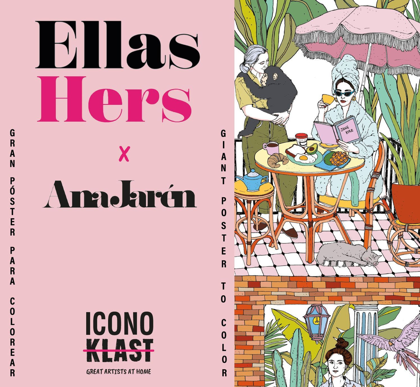 GIANT COLOURING POSTER "ELLAS"